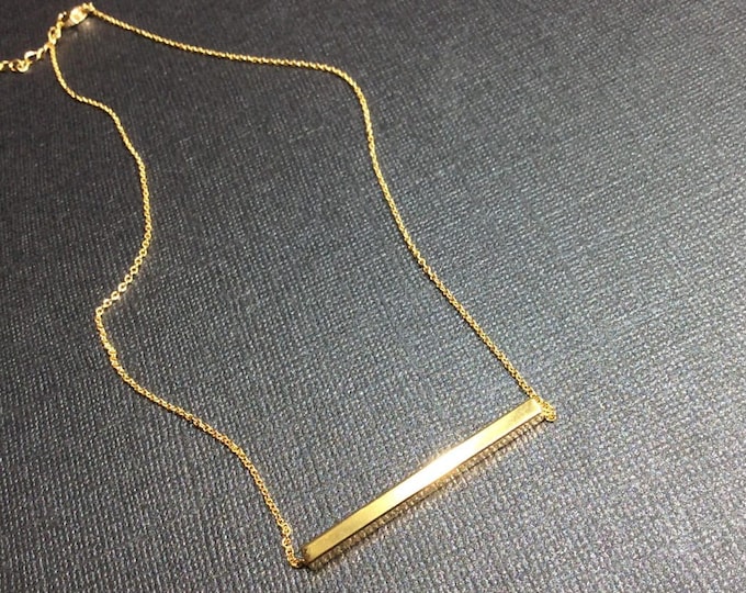 SIMPLE GOLD Bar Necklace!