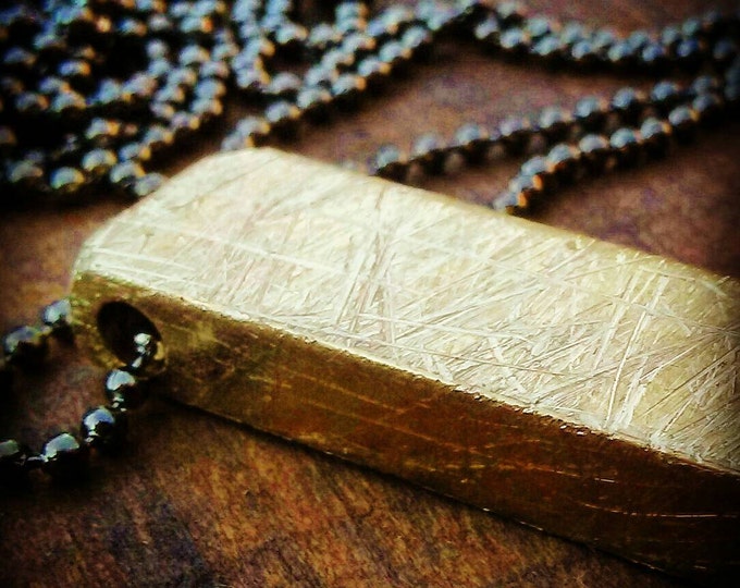RUSTIC BRASS Necklace!