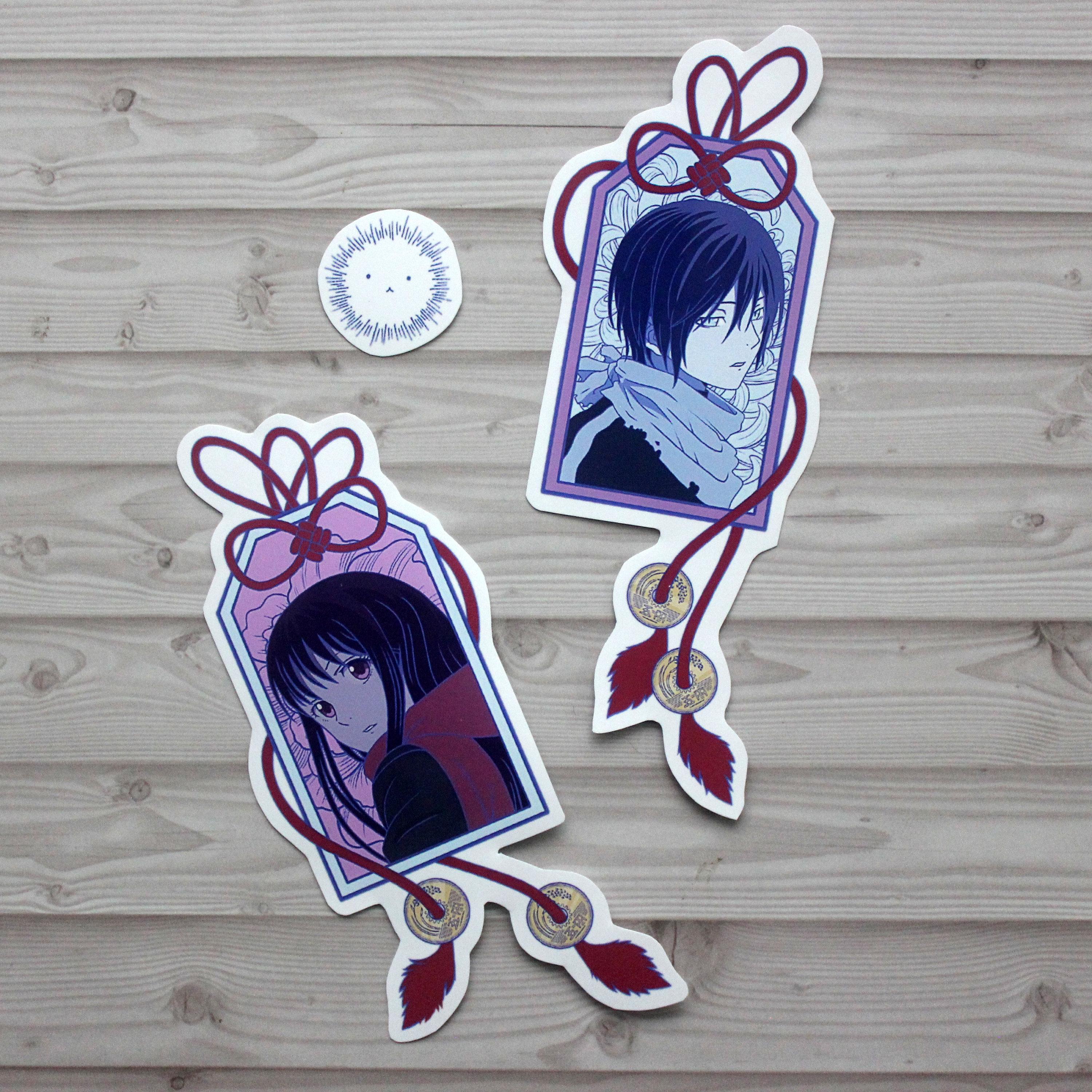  Noragami Hiyori Iki Bishamonten YatoYukine Characters Sticker  for Phone, Laptop, Skateboard, Car : Electronics