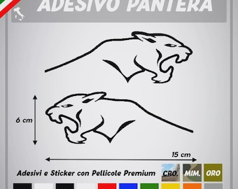 adesivi PANTERA stickers tuning emblema stile polizia squadra volante dx e sx