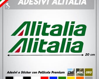 adesivo logo Alitalia vecchio simbolo livrea aereomobile italiano sticker sport aerei storico vintage