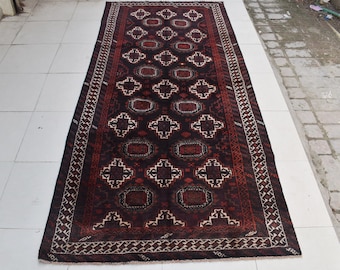 5x7 Vintage Afghan Baluch Taimani Rug, Handmade Wool Area Rug - Etsy