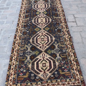 2&#39;9 x 9&#39;6 Feet, Stunning vintage afghan tribal best herat adraskan medallion design very rare wool runner rug &gt;&gt;&gt; LOWEST PRICE