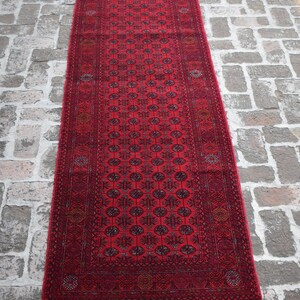 2&#39;9 x 9&#39;3 Feet, Gorgeous vintage afghan tribal fine quality best morgul wool runner rug &gt;&gt;&gt; REDUCED PRICE