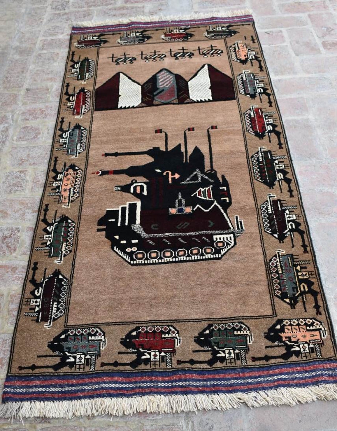 Shindand Rug 3 X 6'2 Feet, Stunning Vintage Afghan Tribal Best Shindand War Area ...