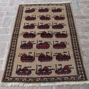 3 x 4&#39;9 Feet, Gorgeous handmade vintage afghan tribal shindand war area rug, war rug, vintage rug, hand knotted rug, vintage rug, 3x5 rug