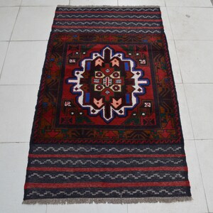 2&#39;10 x 4&#39;11 Feet, Stunning vintage afghan tribal baluchi wool area rug, small vintage rug, traditional rug, afghan rug, small wool rug, rug