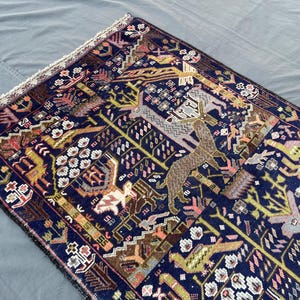 Antique Afghan Rug - Etsy