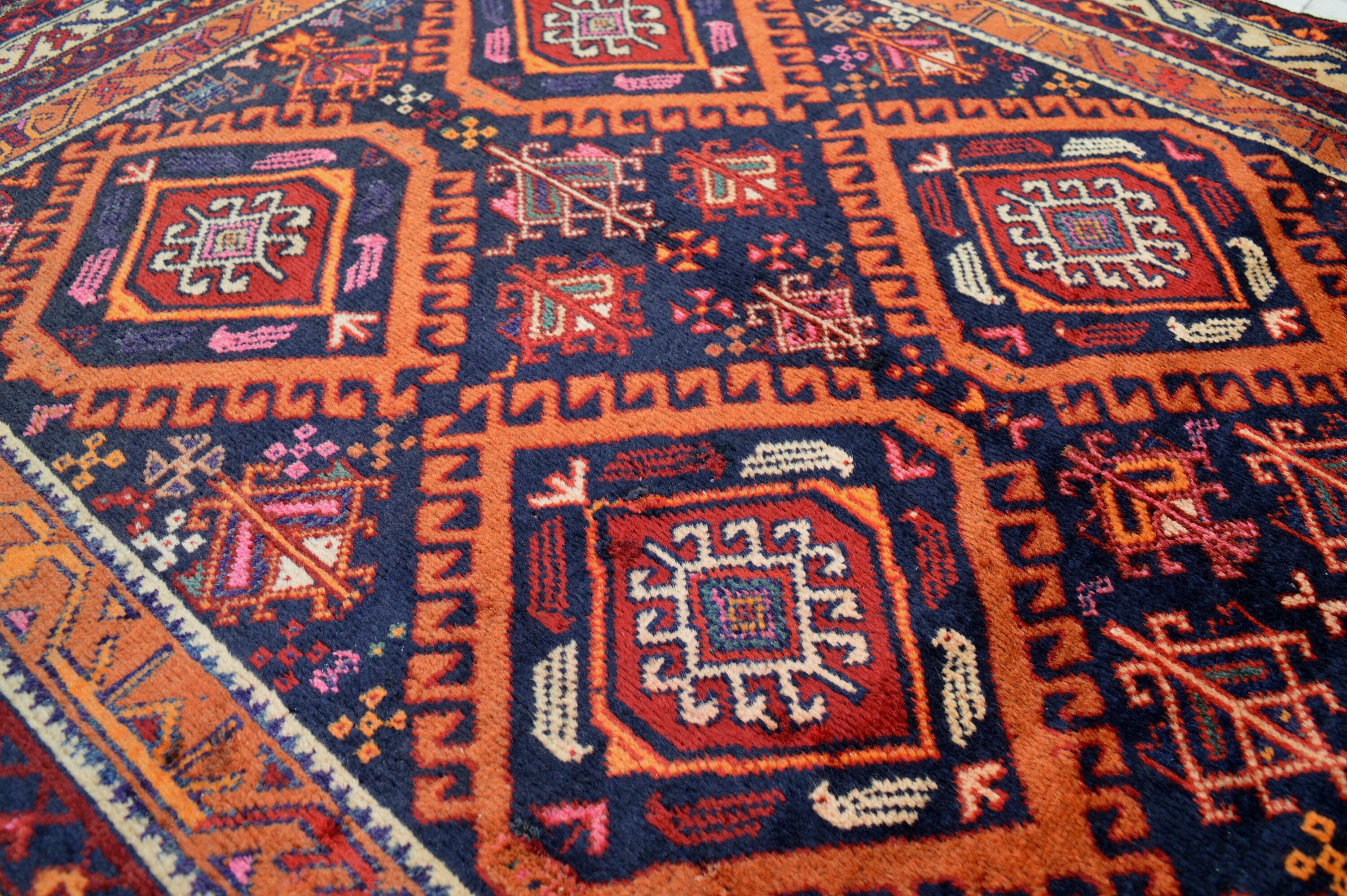 Shindand Rug 3'6 X 6'7 Feet, Stunning Vintage Afghan Tribal Best Baluchi Shindand ...