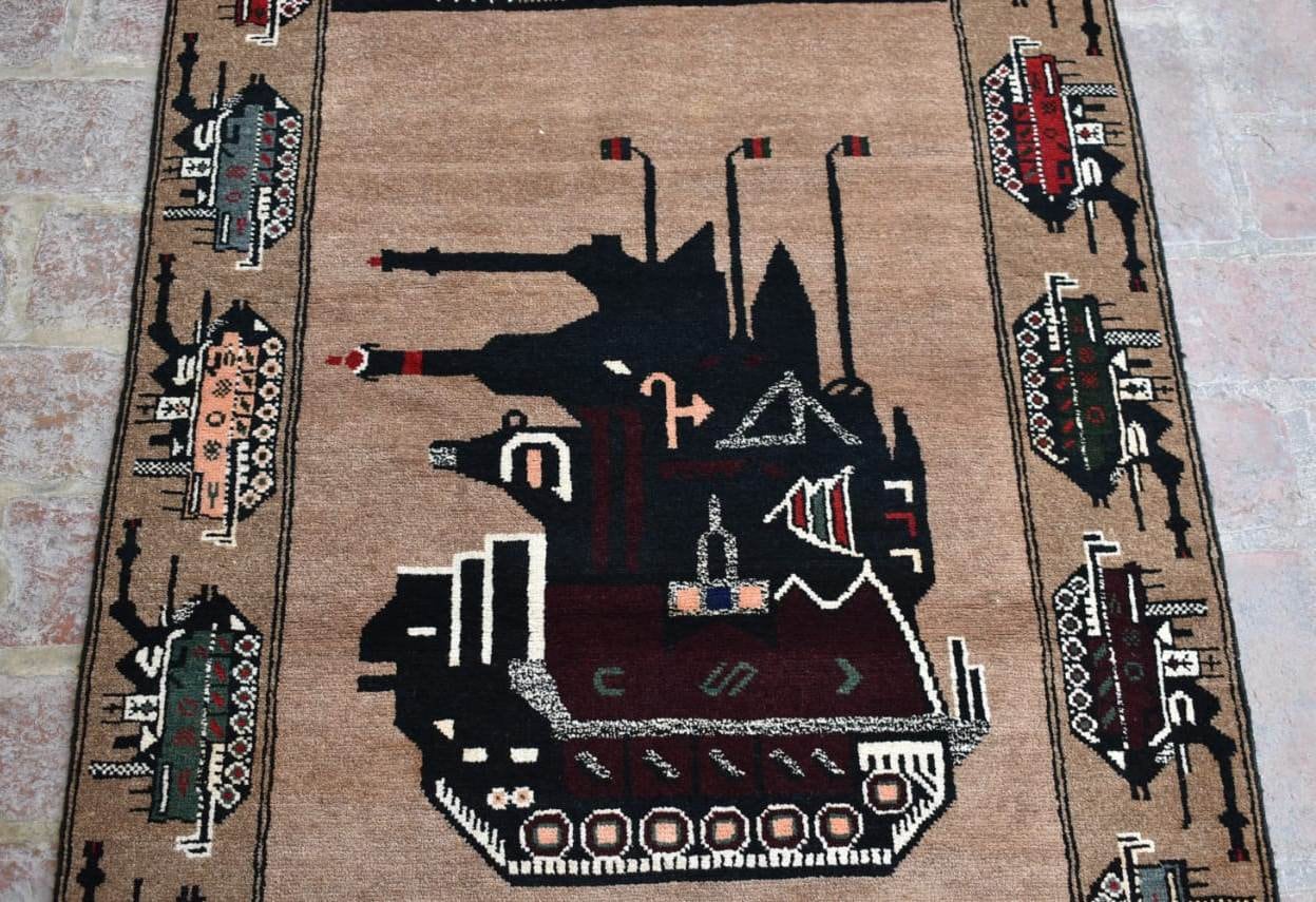 Shindand Rug 3 X 6'2 Feet, Stunning Vintage Afghan Tribal Best Shindand War Area ...