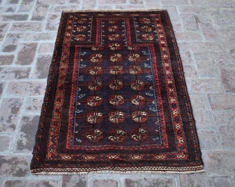 2&#39;11 x 4&#39;9 Feet, Stunning vintage afghan tribal morgul jai namaz wool area rug &gt;&gt;&gt; LOWEST PRICE