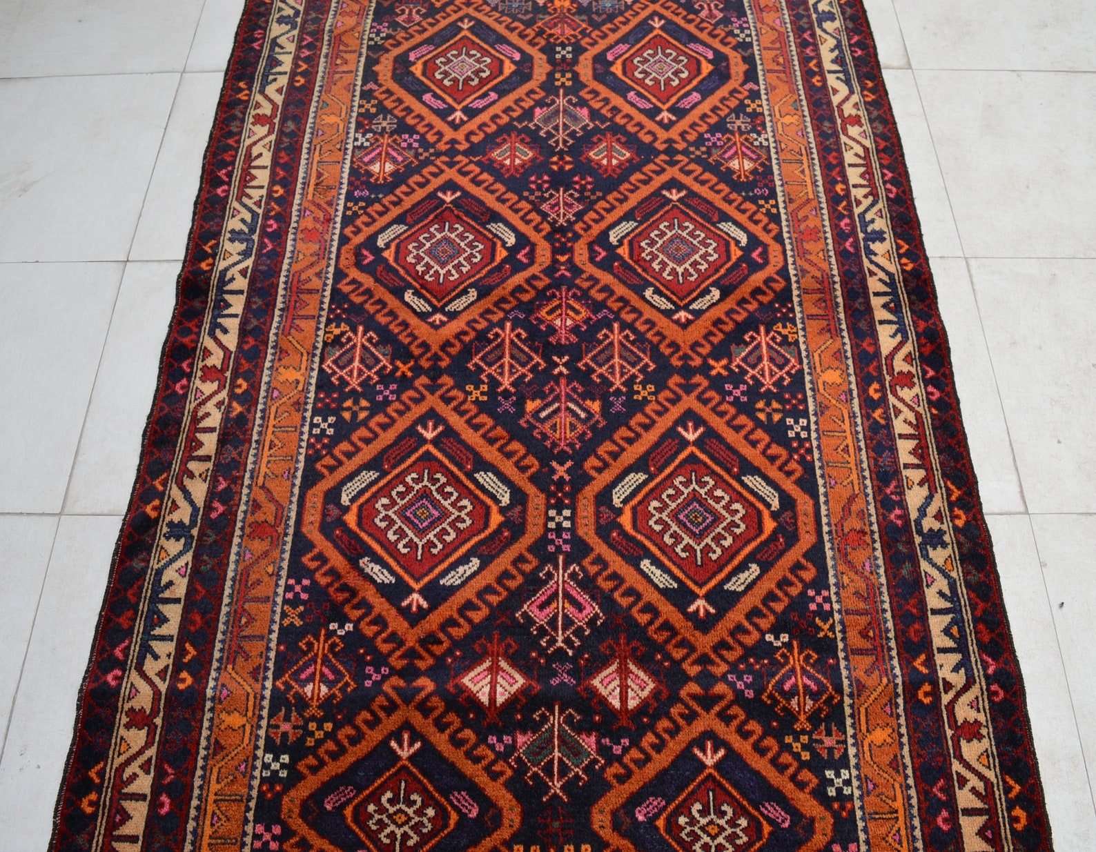 Shindand Rug 3'6 X 6'7 Feet, Stunning Vintage Afghan Tribal Best Baluchi Shindand ...