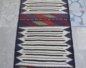 2&#39;3 x 5 Feet, Beautiful vintage afghan tribal sufreh wool kilim runner rug &gt;&gt;&gt; DISCOUNTED PRICE