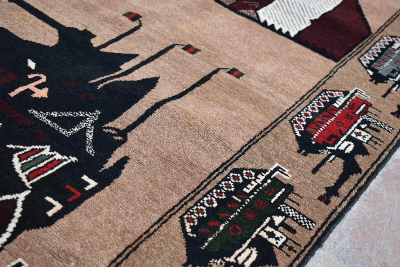 Shindand Rug 3 X 6'2 Feet, Stunning Vintage Afghan Tribal Best Shindand War Area ...