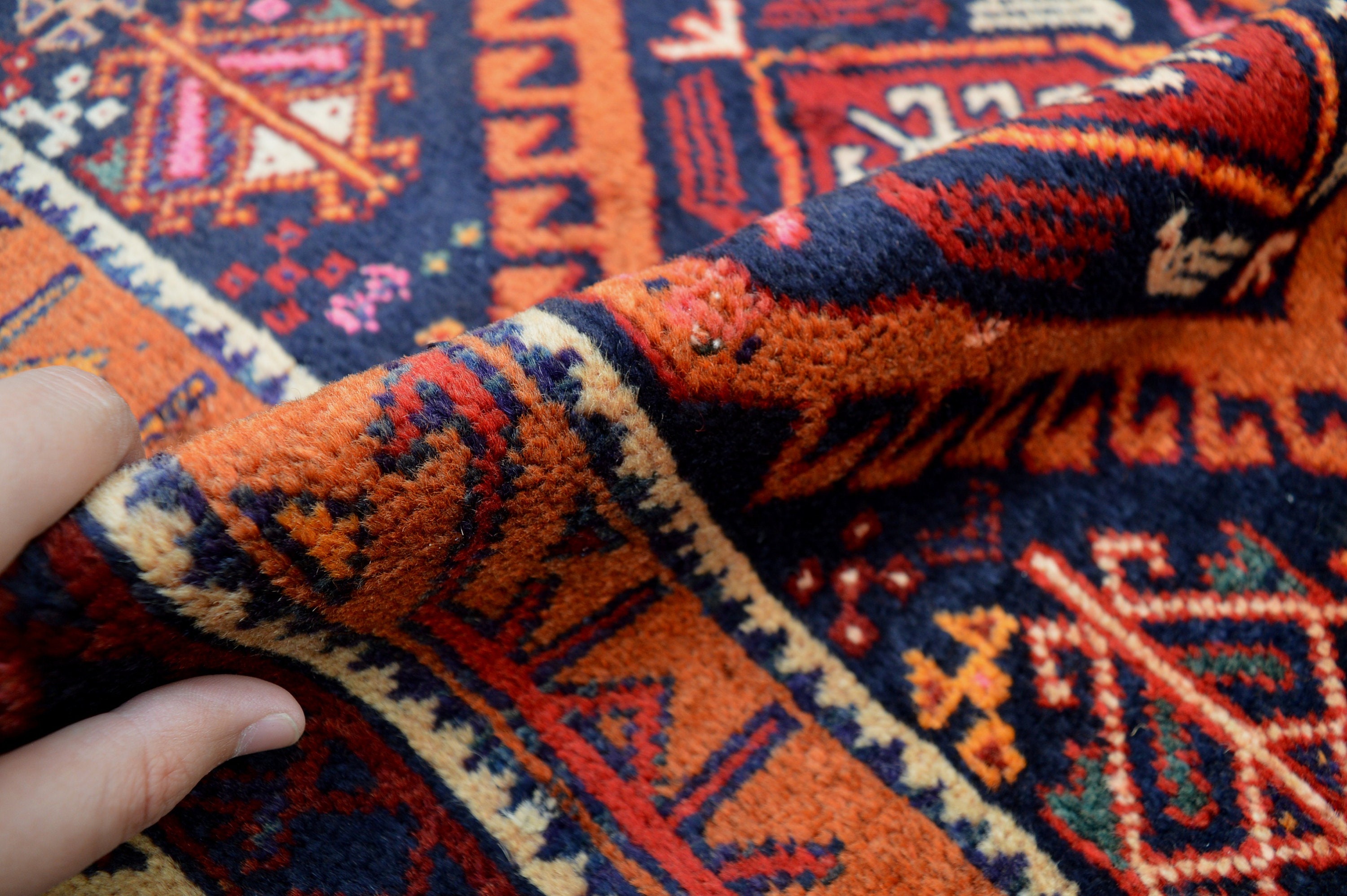 Shindand Rug 3'6 X 6'7 Feet, Stunning Vintage Afghan Tribal Best Baluchi Shindand ...