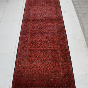 2&#39;9 x 9&#39;5 Feet, Stunning vintage afghan tribal best very rare bashiri wool runner rug &gt;&gt;&gt; LOWEST PRICE