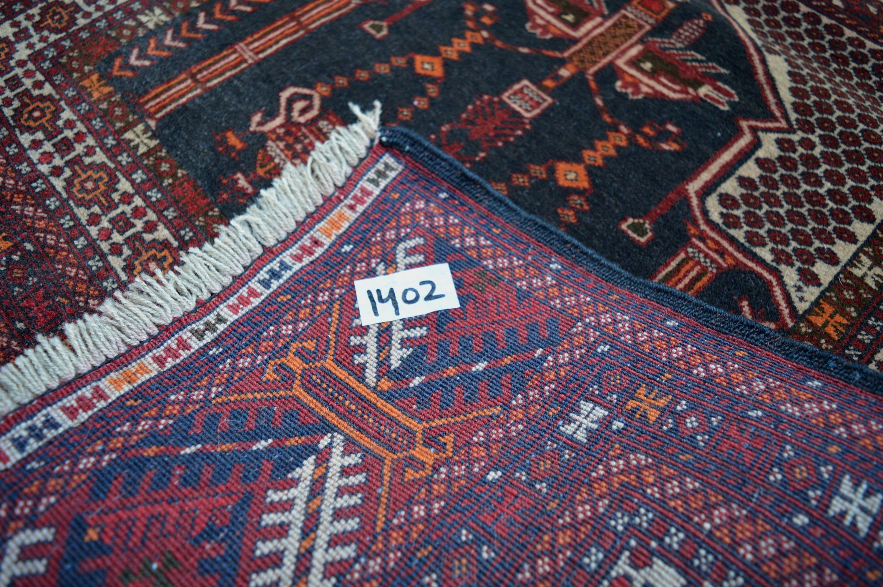 2'8 x 4'2フィート、ゴージャスなヴィンテージアフガニスタン部族