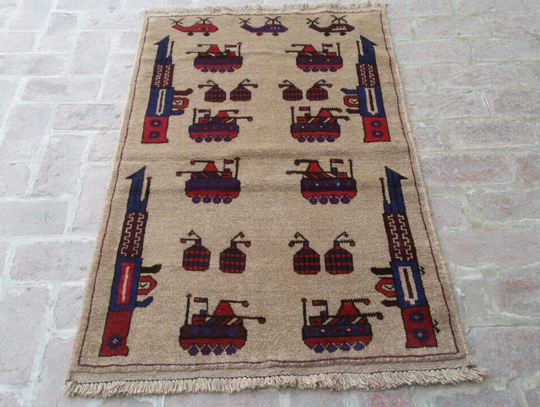 Shindand Rug 2'11 X 4'9 Feet, Beautiful Vintage Tribal Afghan Wool Shindand War Area ...