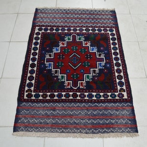 3 x 4&#39;4 Feet, Beautiful vintage afghan tribal baluchi wool area rug, 3x5 area rug, small area rug, home decor rug, small vintage rug, rugs