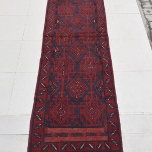 2&#39;3 x 11&#39;4 Feet, Stunning handmade vintage afghan tribal mushvani runner rug, 100% wool runner, hand knotted runner, vintage runner, runners