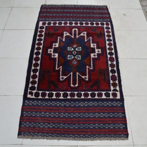 2&#39;10 x 5&#39;3 Feet, Beautiful vintage afghan tribal baluchi wool area rug, small area rug, small rug, small rug 3x5, small vintage rug, rugs