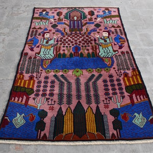 ラグ・カーペット Afghan baluch taimani rug ラグ・カーペット Afghan baluch taimani rug Tribal Rug