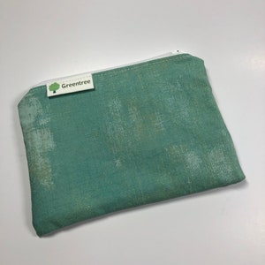 Reusable Food Safe Snack Bags - Reusable Sandwich Bags - Reusable Zipper Bags - Green Grunge - ZERO WASTE!