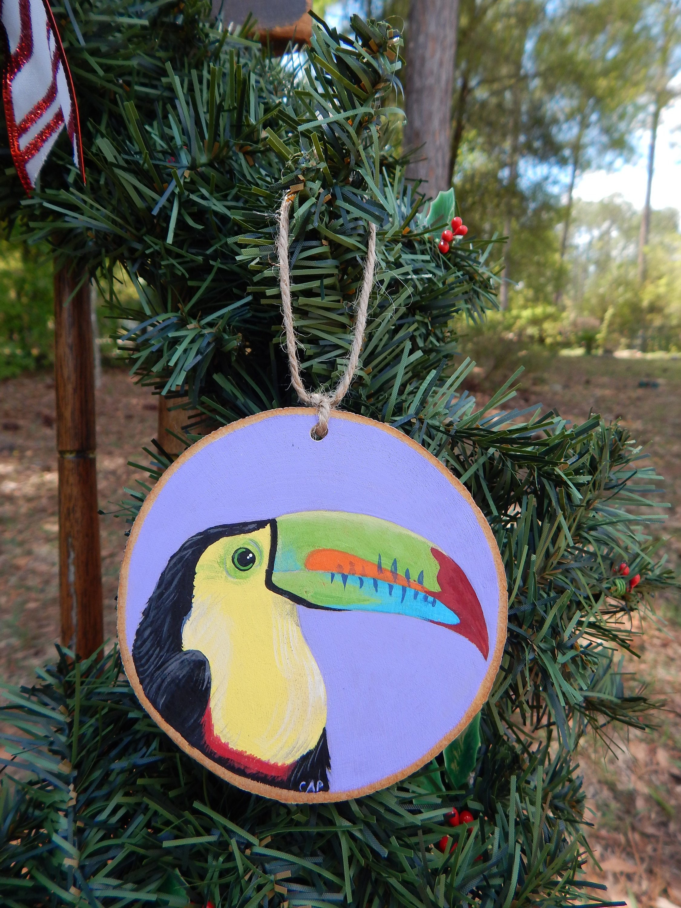 Ornament - Toucan Raw Wood Ornament - Toucan Raw Wood
