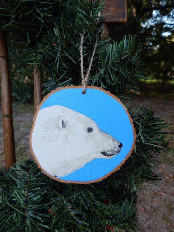 Ornament - Polar Bear Raw Wood Ornament - Polar Bear Raw Wood