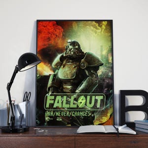 Fallout Poster | Bruderschaft aus Stahl |  Fallout Spiel | Fallout 3 | Fallout Art | DIN A4 | DIN A3 | 45x60 cm