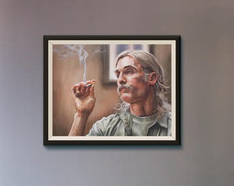 how many cigarettes does rust smoke in true detective Feliz cumpleaños a Matthew McConaughey: Memes y Clips Rustin Cohle from True Detective