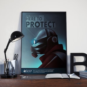 Half Life 2 | Metro Combine Cop Poster | Half life Alyx | A4 | A3 | 18 x 24 inch