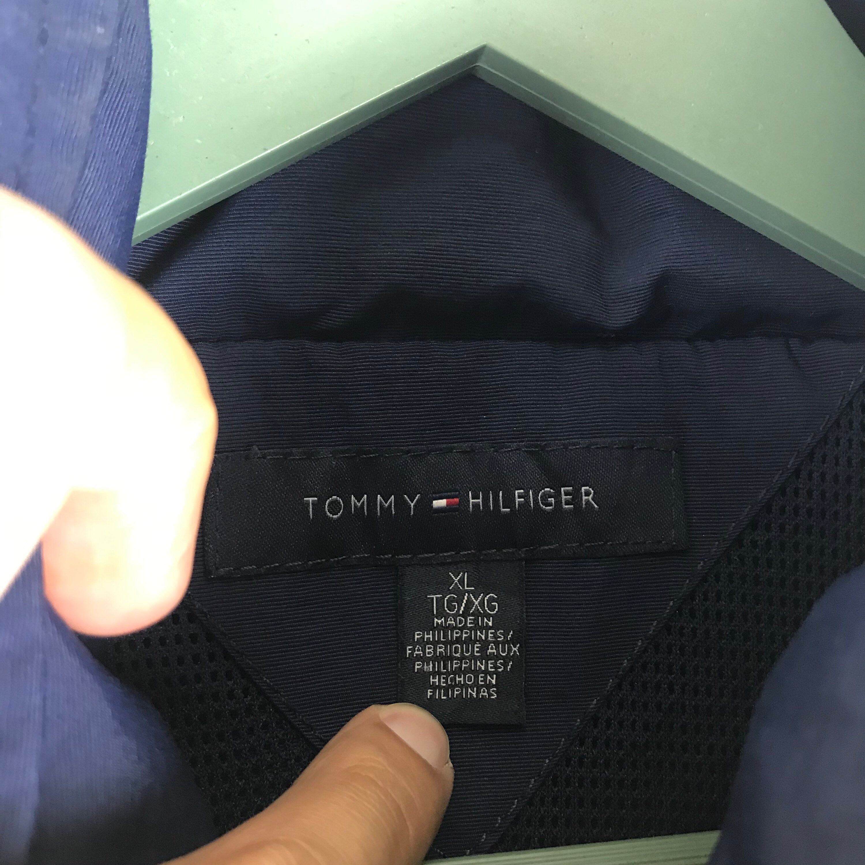 Vtg Rare 90s Tommy Hilfiger Flag Logo on Sleeve Navy Blue - Etsy