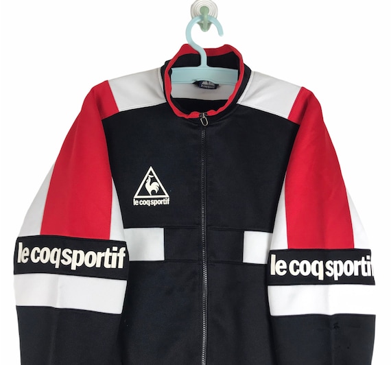 Vtg rare 90s Le Coq Sportif colorblock retro casu… - image 2