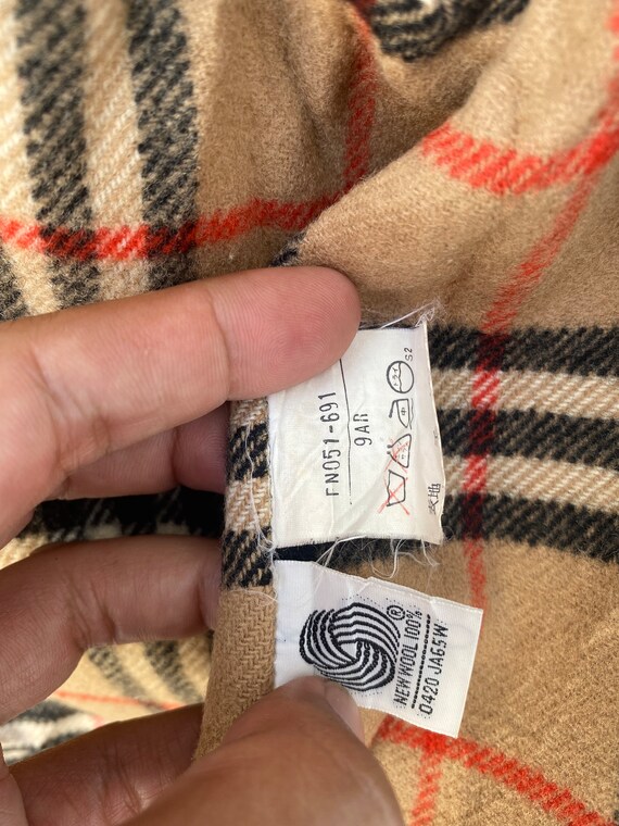 Burberry nova best sale check wool coat