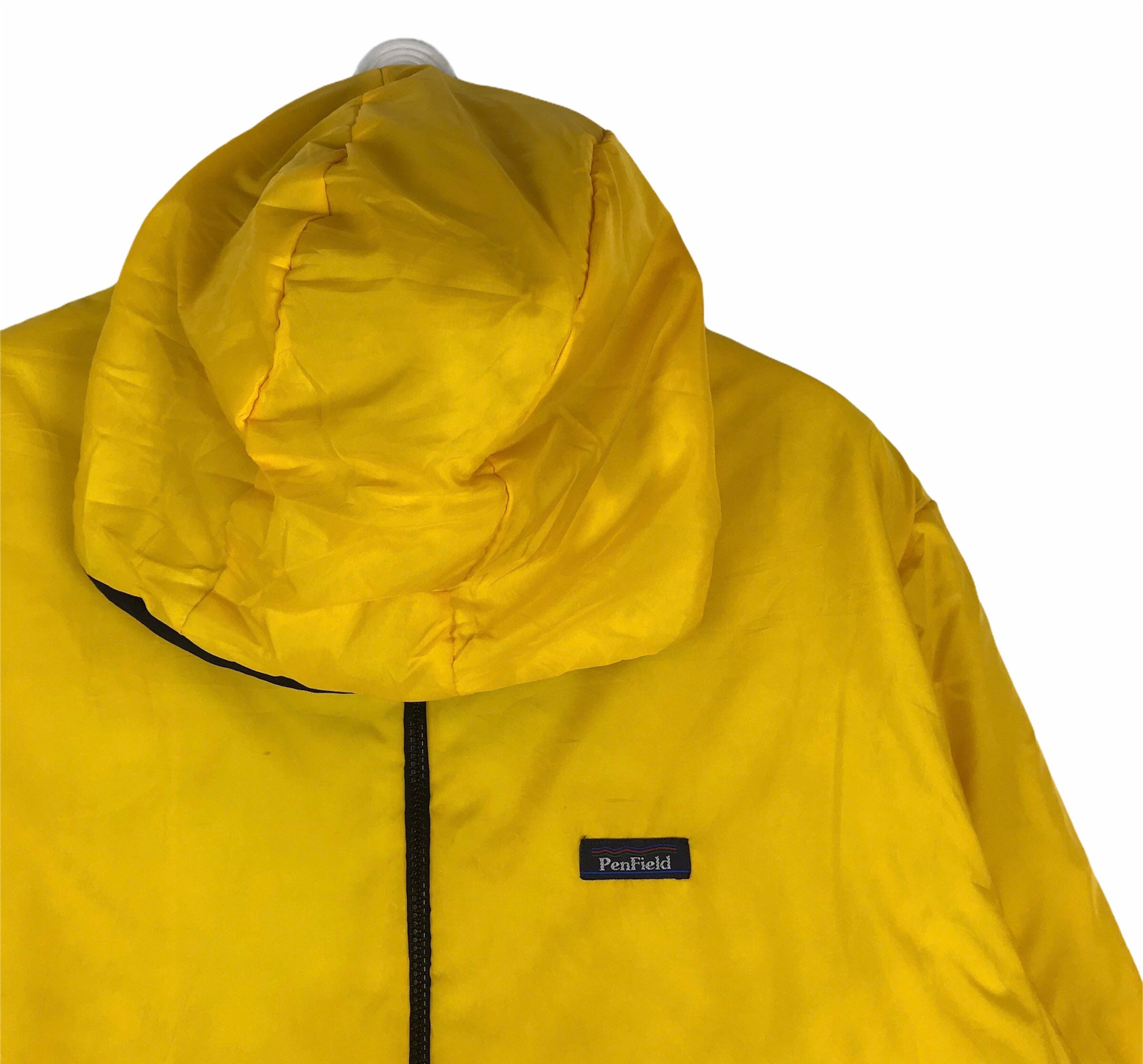 Rare Penfield Reversible Quilted Puffer Jacket Neon Yellow Color Large Size