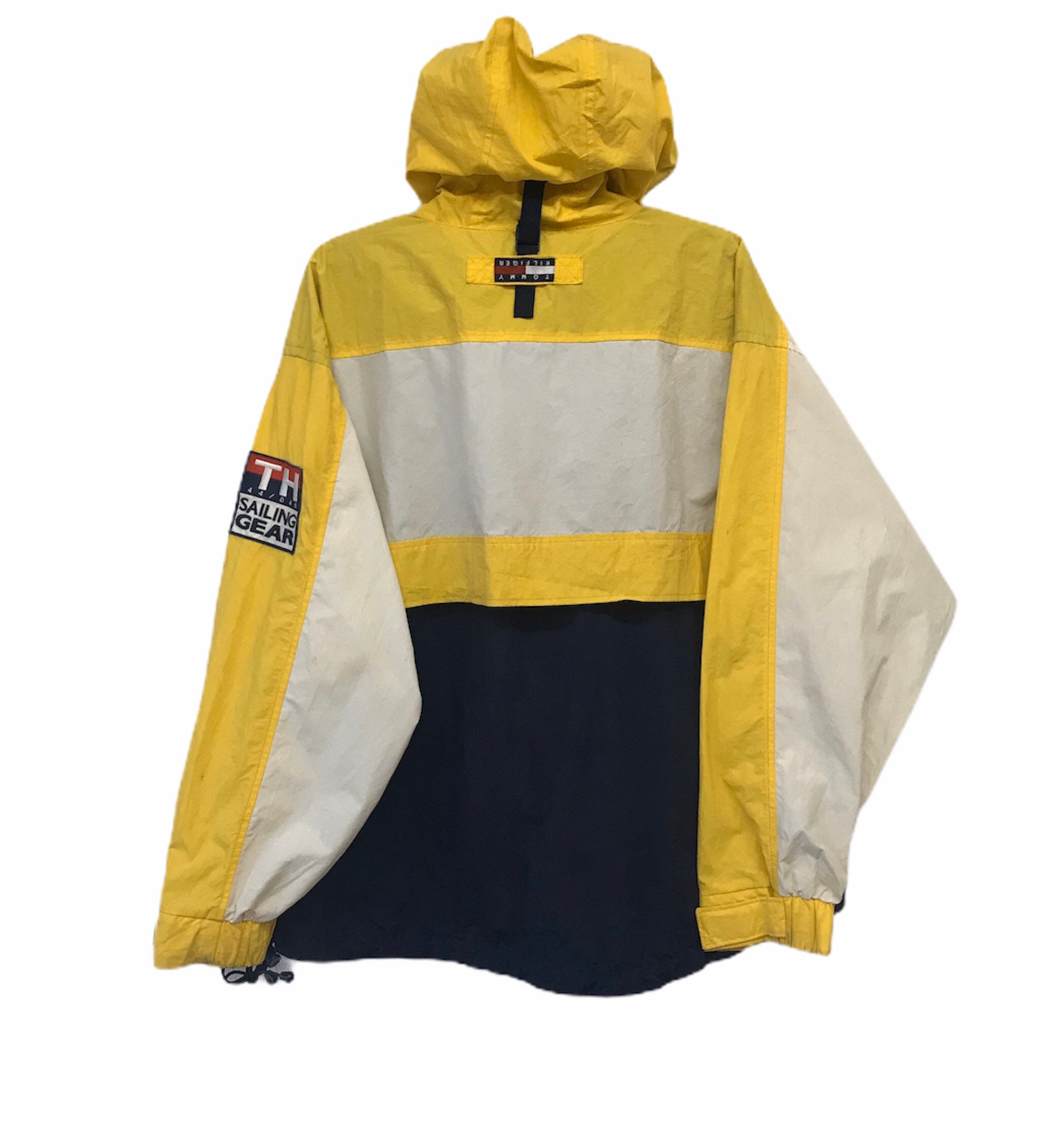 Vtg Rare 90s Tommy Hilfiger Sailing Gear Halfzipper Pullover Colorblock Jacket M Size Etsy