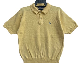 Vtg 90s Polo Ralph Lauren small pony knit polo jumper