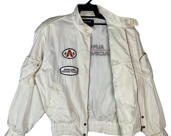 Vtg Rare 90s ALPHA CUBIC Racing Team Japan Motorsport Grand Vtg Rare 90s ALPHA CUBIC Racing Team Japan Motorsport Grand