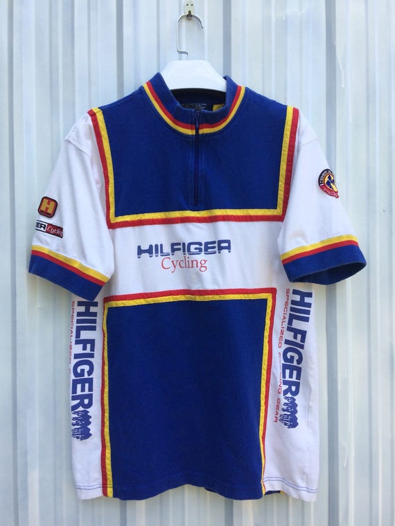 Tommy Hilfiger Cycling Gear Shirt 90s/tommy Sailing Gear/spell Out