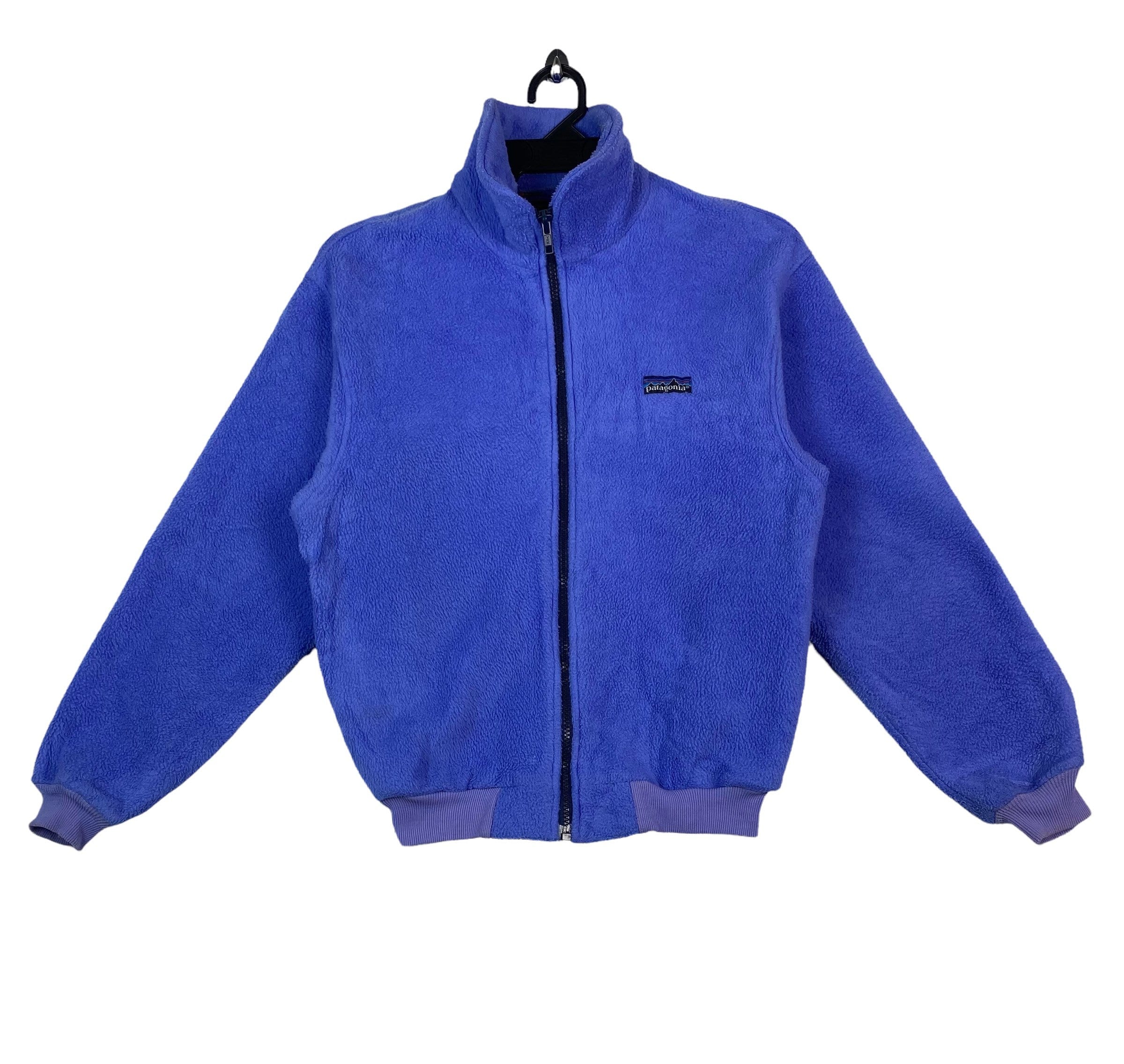 Vintage 90s Patagonia Fleece Jacket Blue Zip up Fit Small to Vintage 90s Patagonia Fleece Jacket Blue Zip up Fit Small to