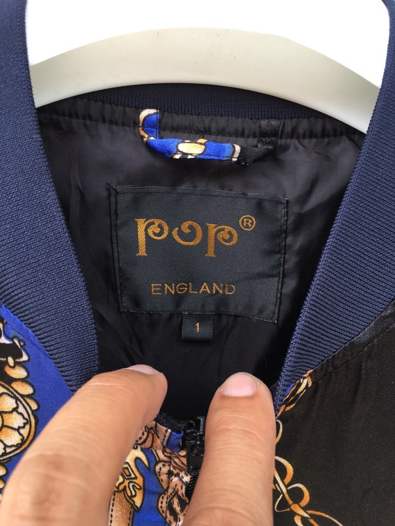 Vtg 90s POP England Barouqe Royalty Jacket Gold Chain Design Hip Hop Swag Fashion S Size Etsy UK