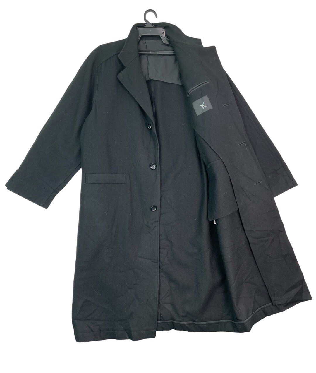 Buy Archive Vtg 90s Yohji Yamamoto Ys Wool Button up Long Coat 