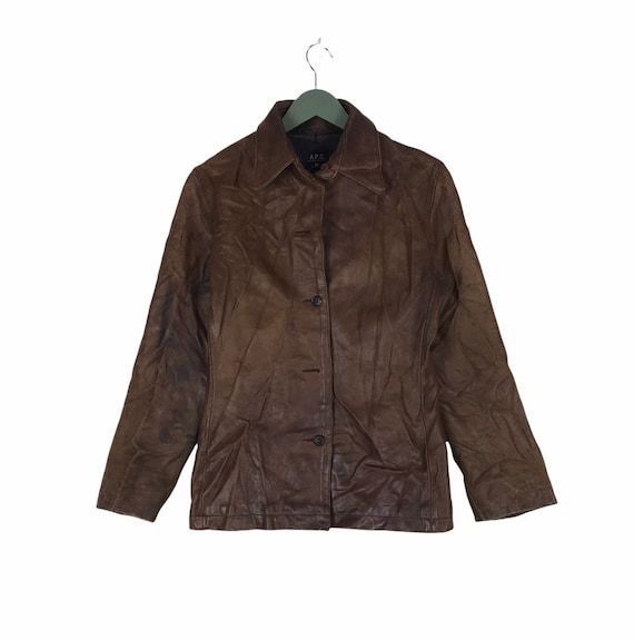 A.P.C】Leather jacket made in France-