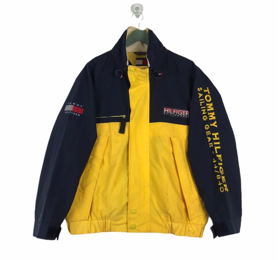 Vtg Rare Tommy Hilfiger Sailing Gear Jacket Colour Block Retro - Etsy