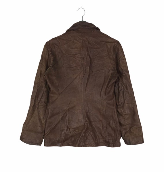 Buy Vtg 90s APC Paris Leather Jacket Medium Size Online in India 