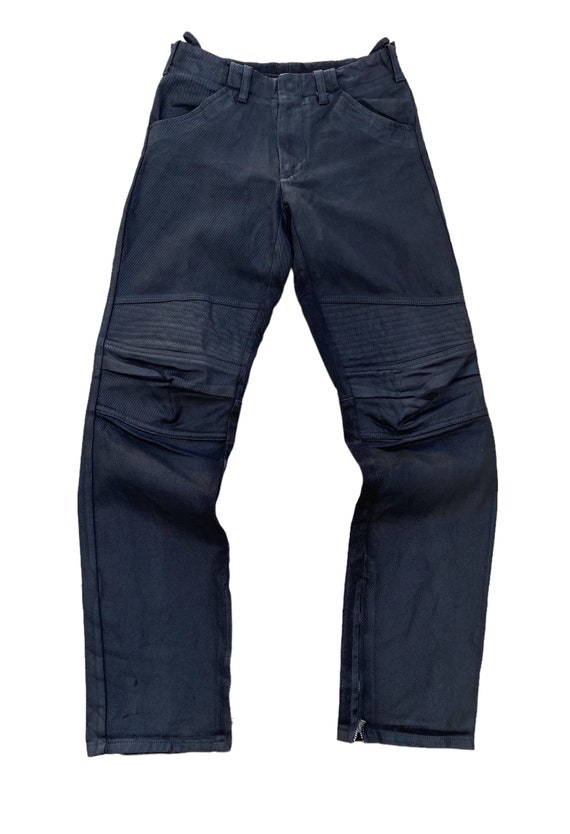 Archive AW 1999 Helmut Lang Astro Biker Coated Denim Jeans Archive AW 1999 Helmut Lang Astro Biker Coated Denim Jeans