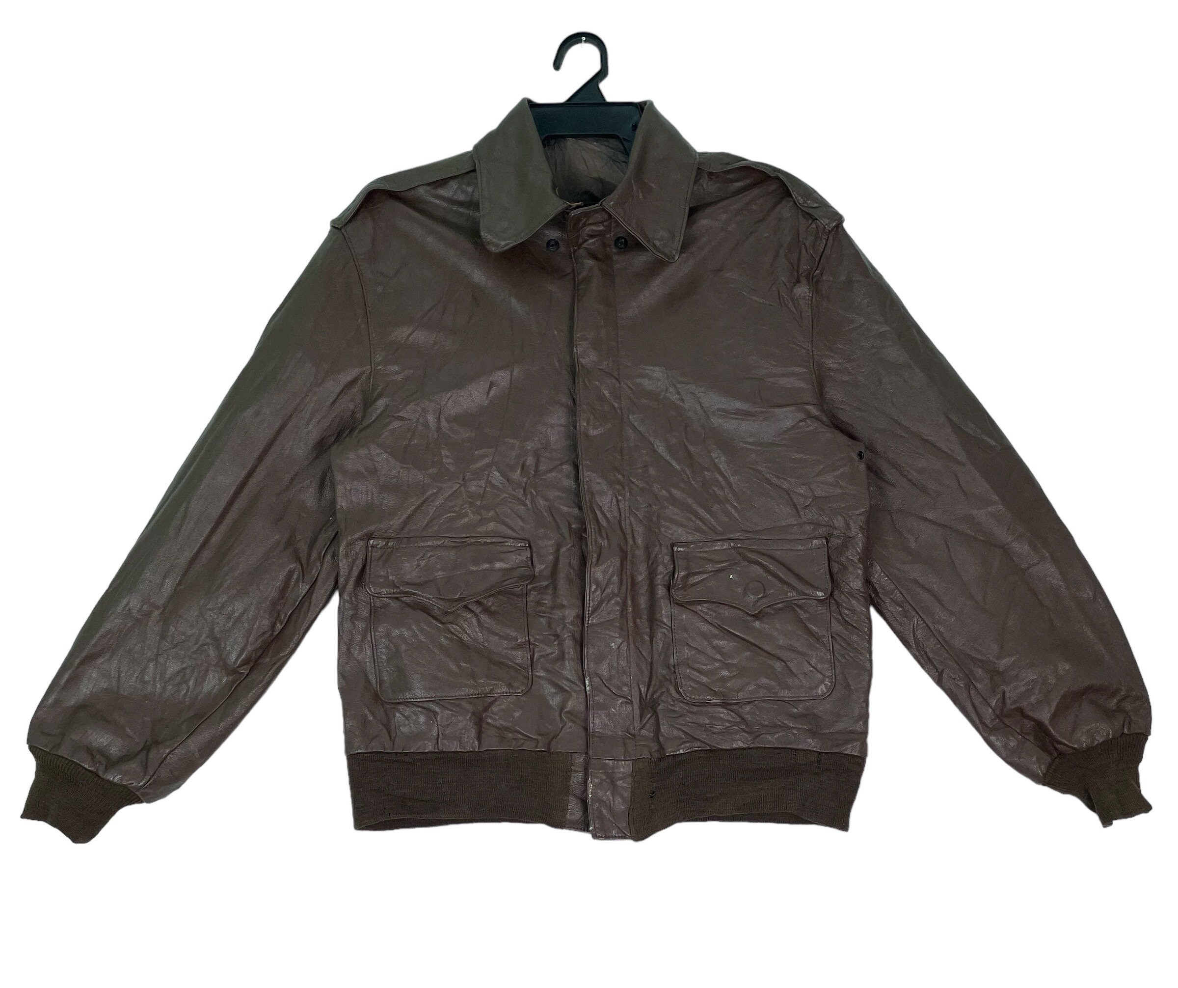 Vtg 60s-70s Willis & Geiger Typ A2 Leder Flugbomber 30er 40er 70er 