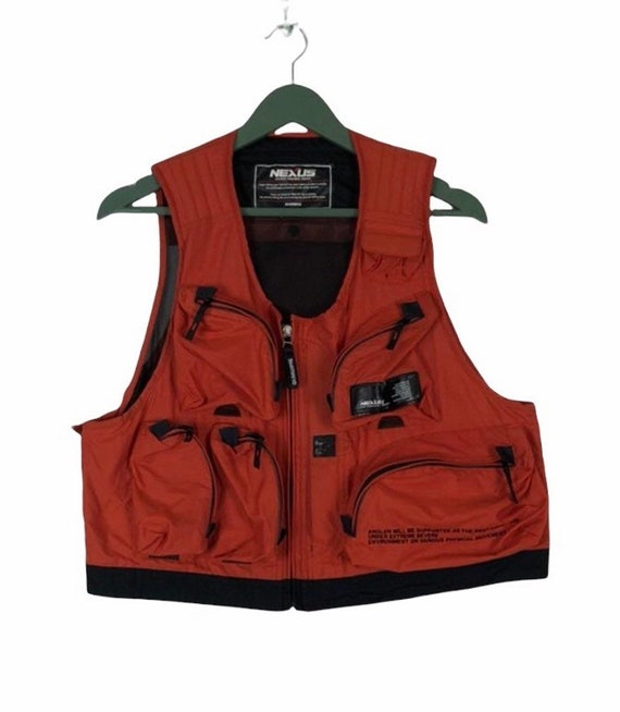 Vtg Shimano Nexus Fishing Gear Vest Fishing Life Jacket Fit M to L