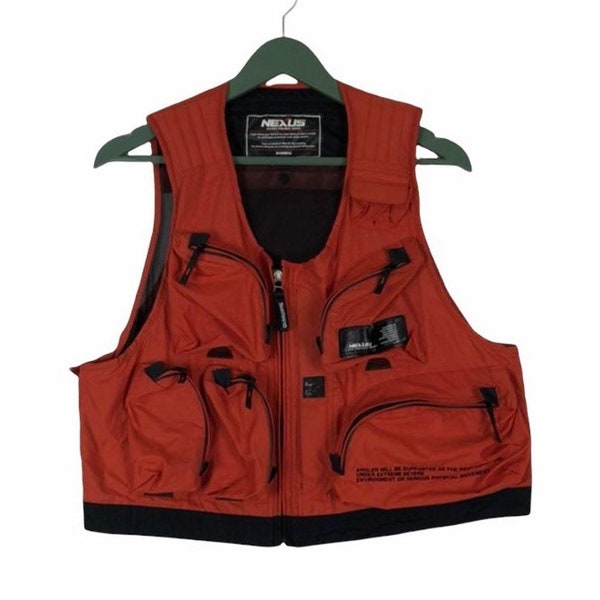 Vtg Shimano Nexus fishing gear vest fishing life jacket fit M to L